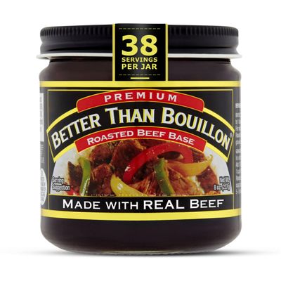 Better Than Bouillon Premium Roasted Beef Base, Makes 38 Cups of Broth, 8 oz