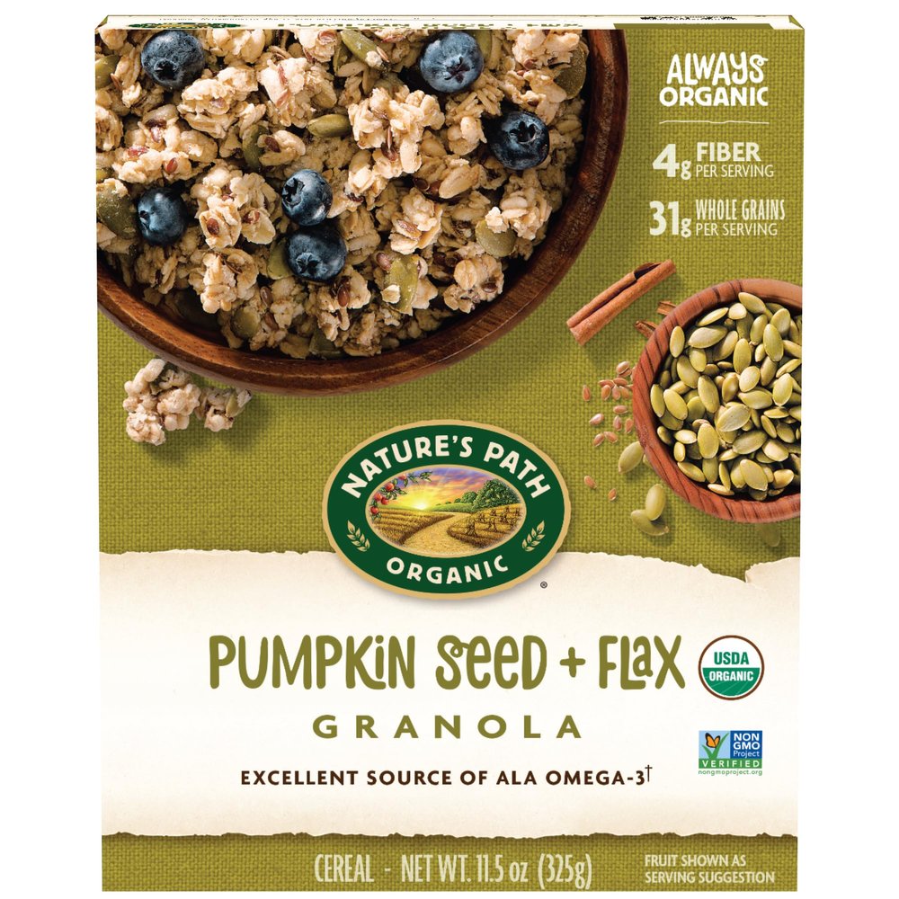 Nature's Path Organic Pumpkin Seed + Flax Granola, 11.5 Ounce (Pack of 1)