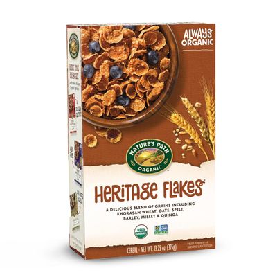 Nature's Path Organic Heritage Flakes Cereal, 13.25 oz (Pack of 1), Non-GMO