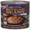 Amy's Organic Refried Beans Canned, Mild with Green Chiles, Vegan, Gluten Free and Vegetarian, 15.4 Oz view 1