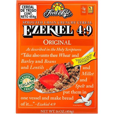Food For Life, Ezekiel 4:9 Organic Sprouted Grain Cereal, Original, 16 oz