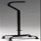 Bariatric - Quad Cane Black small base. Offset handle for greater stability. This quad cane has 500 pounds capacity. Push button height adjustmen in 1" increments.