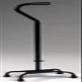 Bariatric - Quad Cane Black small base. Offset handle for greater stability. This quad cane has 500 pounds capacity. Push button height adjustmen in 1" increments. view 1