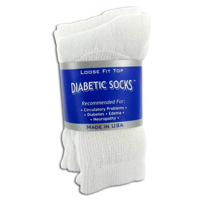 Diabetic Socks for Foot Pain and Neuropathy - Large - Crew (Size 13-15)