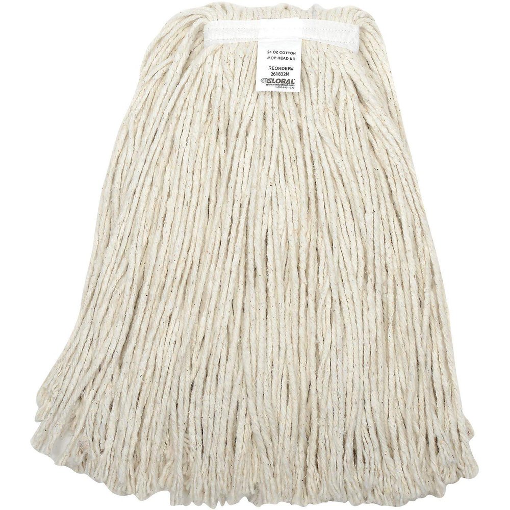 24 oz. Cut-End Mop Head, Cotton, 4Ply, Narrow Band