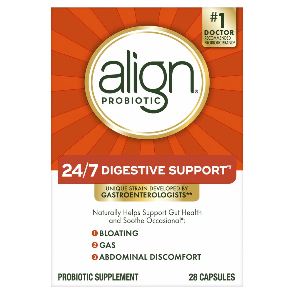 Align Probiotic, Probiotics for Women and Men, Daily Probiotic Supplement for Digestive Health*, #1 Recommended Probiotic by Doctors and Gastroenterologists, 28 Capsules