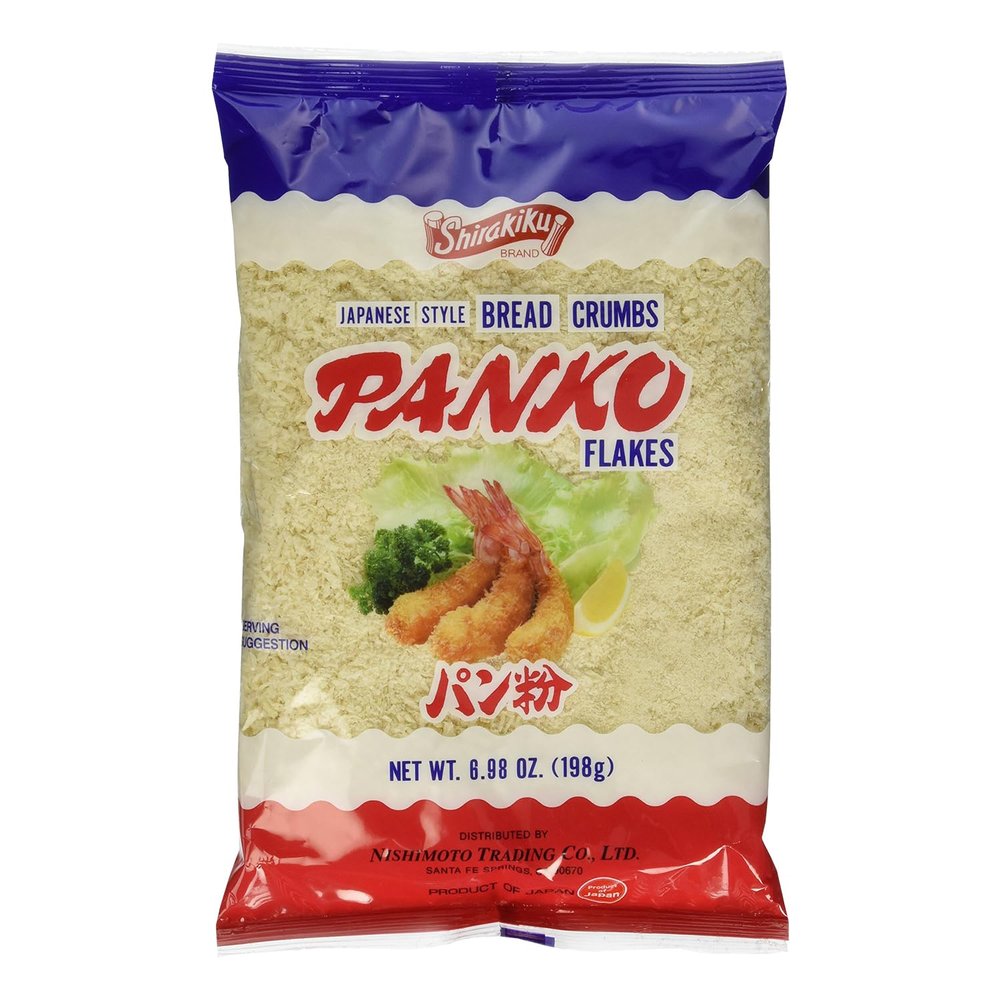 Japanese Style Panko Bread Crumbs  Crispy Panko Flakes, Light and Crunchy, Wheat Bread Crumbs for Cooking and Frying - 6.98oz (Pack of 1)
