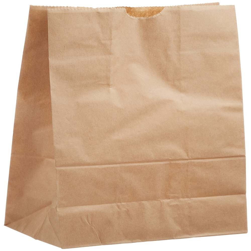 Shimojima Heiko Paper Bags, Square Bottom Bags, No.4, Craft, 5.1 x 3.1 x 9.3 inches (13 x 8 x 23.5 cm), 100 Sheets