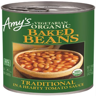 Amy's Organic Baked Beans Canned, Traditional, Vegan, Gluten Free, Vegetarian, 15.4 Oz