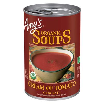 Amy's Soup, Organic Cream of Tomato, Low Fat, Gluten Free, 14.5 oz