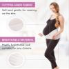 GABRIALLA Pregnancy Belly Band - Strong Support, 8" Wide, Made In USA, White (Large) view 2
