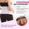 GABRIALLA Pregnancy Belly Band - Strong Support, 8" Wide, Made In USA, White (Large) view 4
