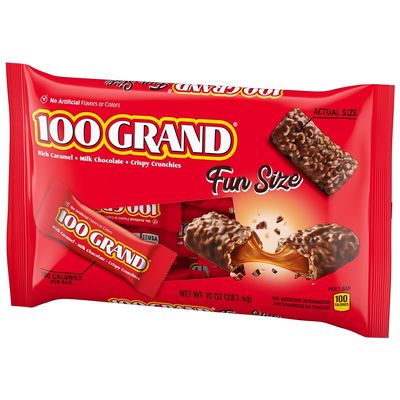 100 Grand Chocolate Bar Fun Size, 10 Ounce