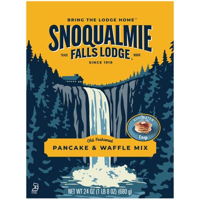 Snoqualmie Falls Lodge Old Fashioned Pancake & Waffle Mix, 24 OZ (Pack of 1)