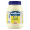 Best Foods Real Mayonnaise Mayo Jar For A Creamy Sandwich Spread or Condiment Gluten-Free, Made With 100% Cage-Free Eggs 30 oz view 1