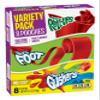 Betty Crocker Fruit Snacks, Fruit Roll-Ups, Fruit by the Foot and Fruit Gushers, Variety Snack Pack, 8 Pouches view 1