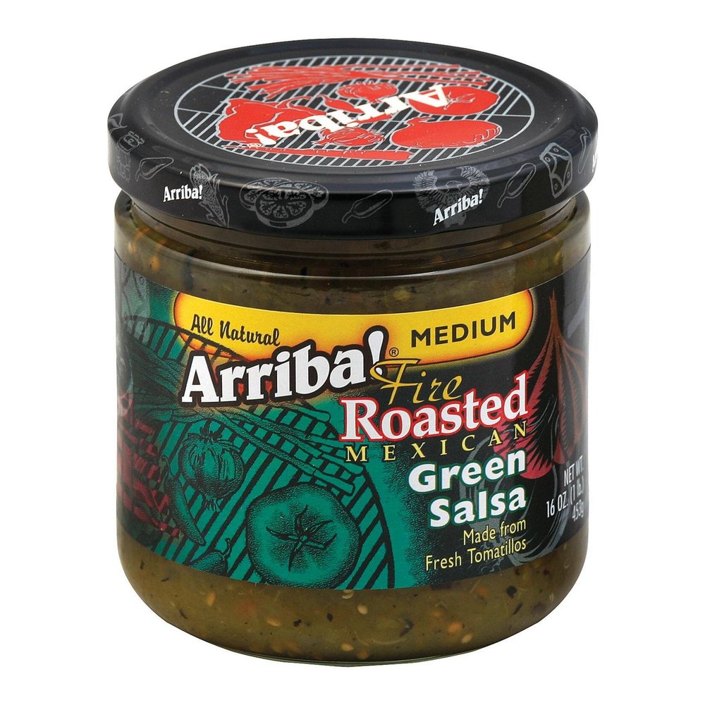 Arriba! Medium Green Salsa, 16 oz