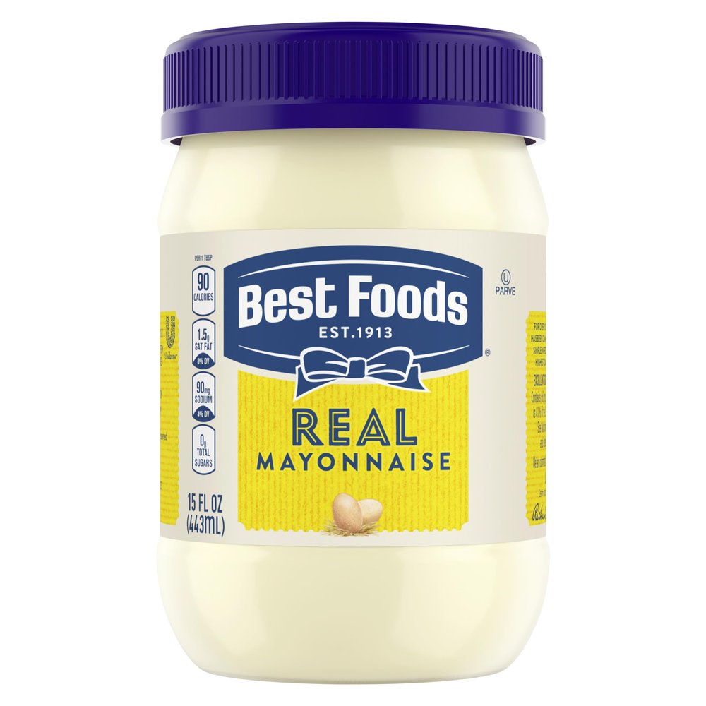 Best Foods Mayonnaise for Delicious Sandwiches Real Mayo Gluten-Free Sandwich Spread, Rich in Omega-3 ALA 15 oz