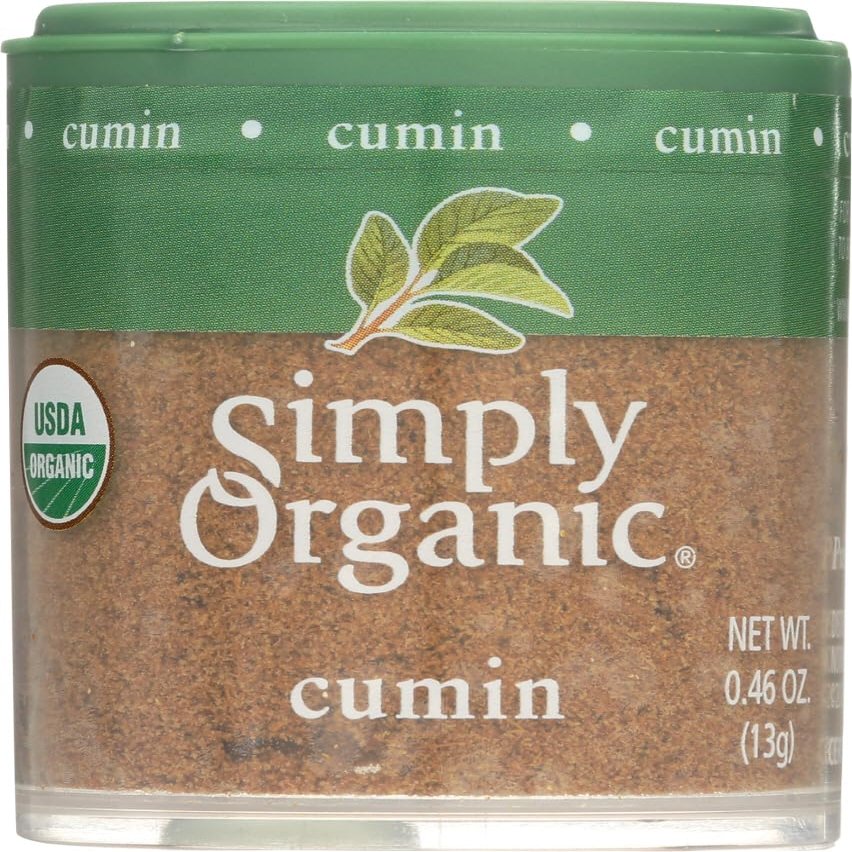 Simply Organic Ground Cumin Seed, 2.76 oz Cumin Powder - 0.46 oz, 6 Count (Pack of 1)