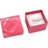 25 Pink Rose Cotton Ring Gift Boxes Jewelry Display view 2