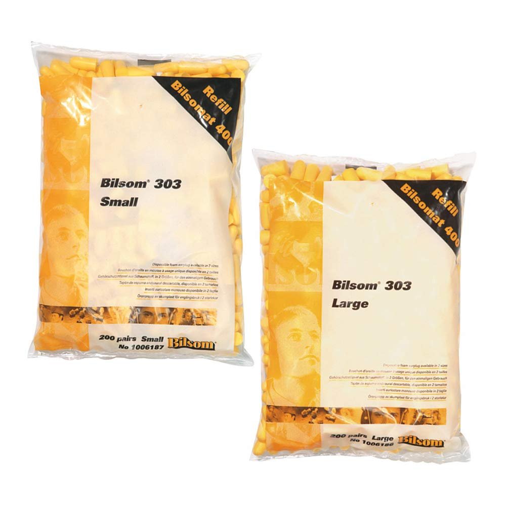 Honeywell 1006186 Howard Leight Large Bilsom 303 Earplug Refill Pack for Leight Source Dispenser (200 Pairs)
