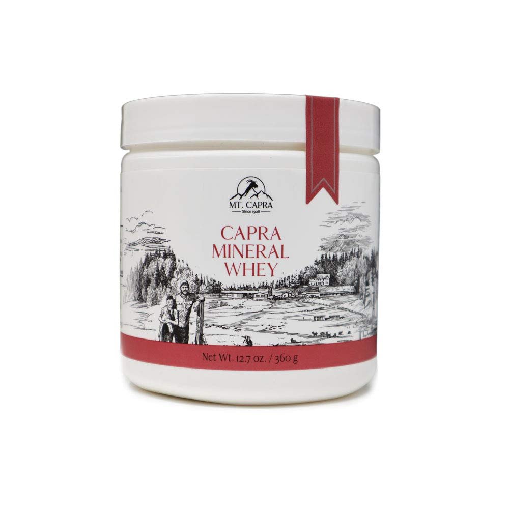 Mt. Capra Mineral Whey | A Whole Food, Bio-Available Mineral/Electrolyte Powder Supplement from Goat Milk Whey, Rich in Potassium, Alkalizing | 14 Servings - 12.7 oz