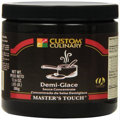 Custom Culinary Master's Touch Custom Culinary Demi-Glace Sauce Concentrate, 13.6-Ounce Jars (Pack of 6)