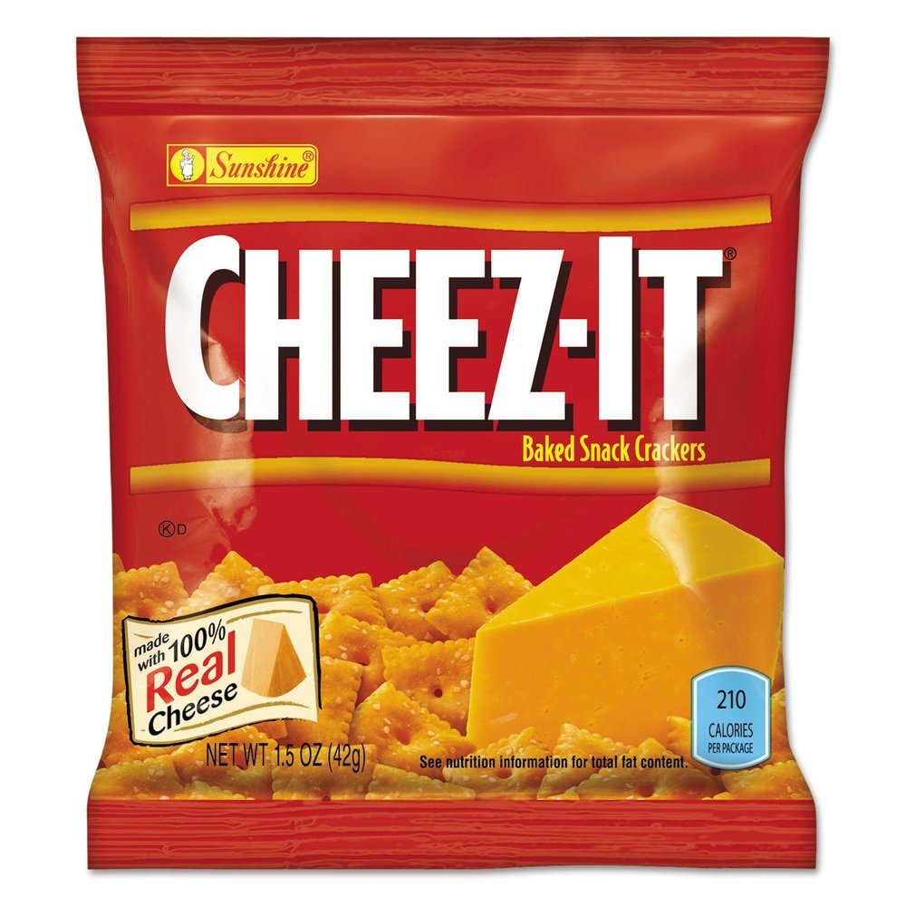 Sunshine Cheez-it, 40% Reduced Fat Cracker, 1.5-Ounce Units (Pack of 60)