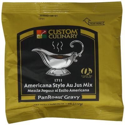 Custom Culinary Master's Touch Americana Au Jus (PanRoast Gravy) Mix, 4-Ounce Pouches (Pack of 24)