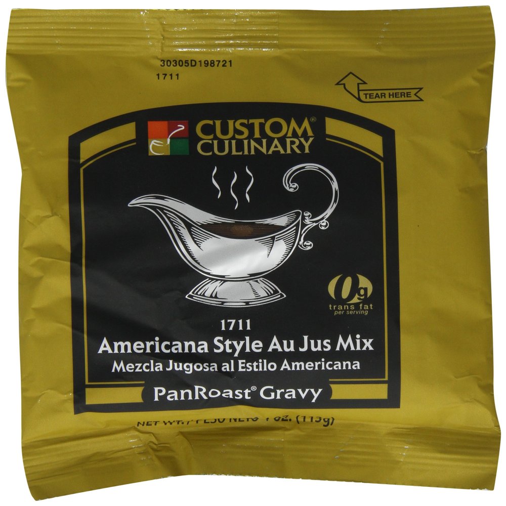 Custom Culinary Master's Touch Americana Au Jus (PanRoast Gravy) Mix, 4-Ounce Pouches (Pack of 24)