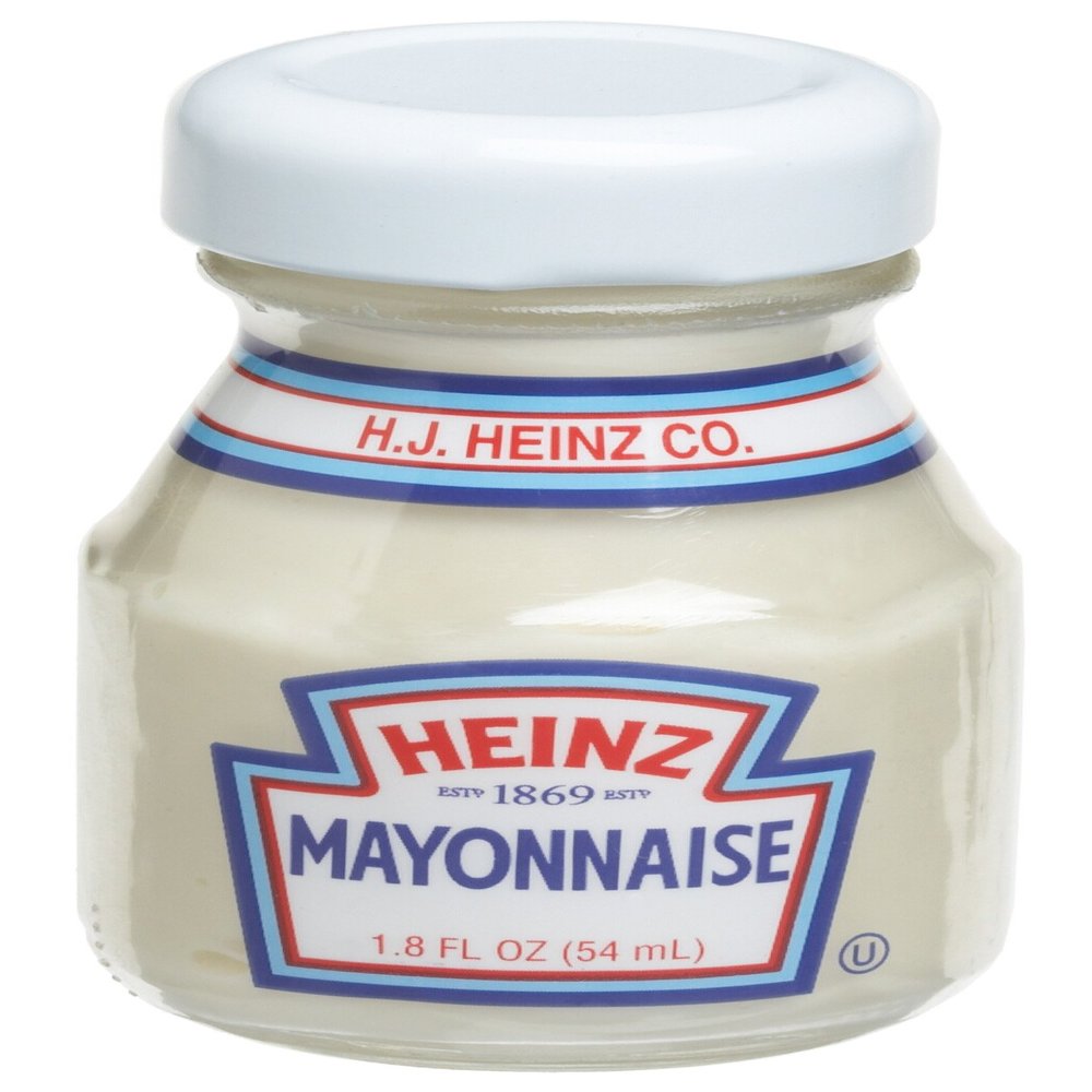 Heinz Mayonnaise, 1.8-Ounce Glass Jar (Pack of 60)