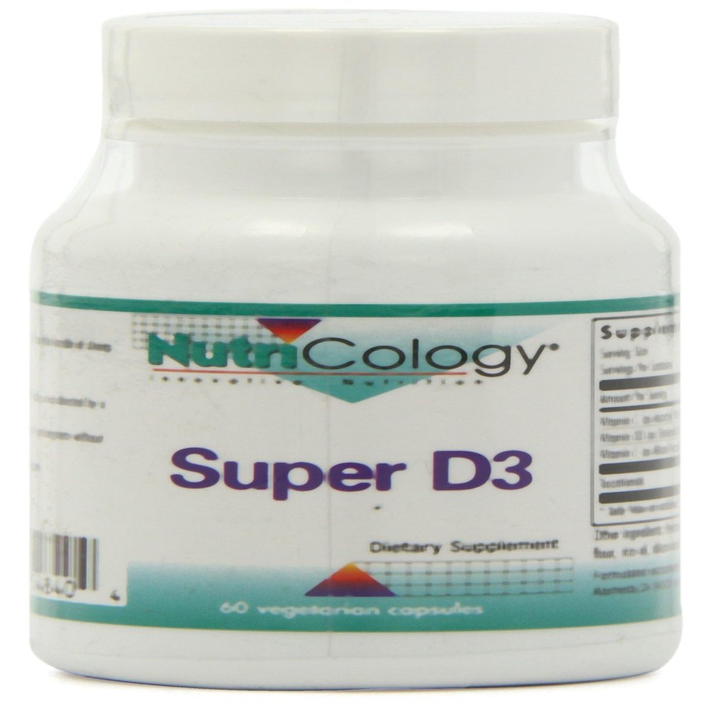 Allergy Research Group NutriCology Super D3 - Delivers 50 mcg Vitamin D3 - Supports Bone Strength, Immune Balance & Healthy Mindset - 60 Servings - 60 Capsules