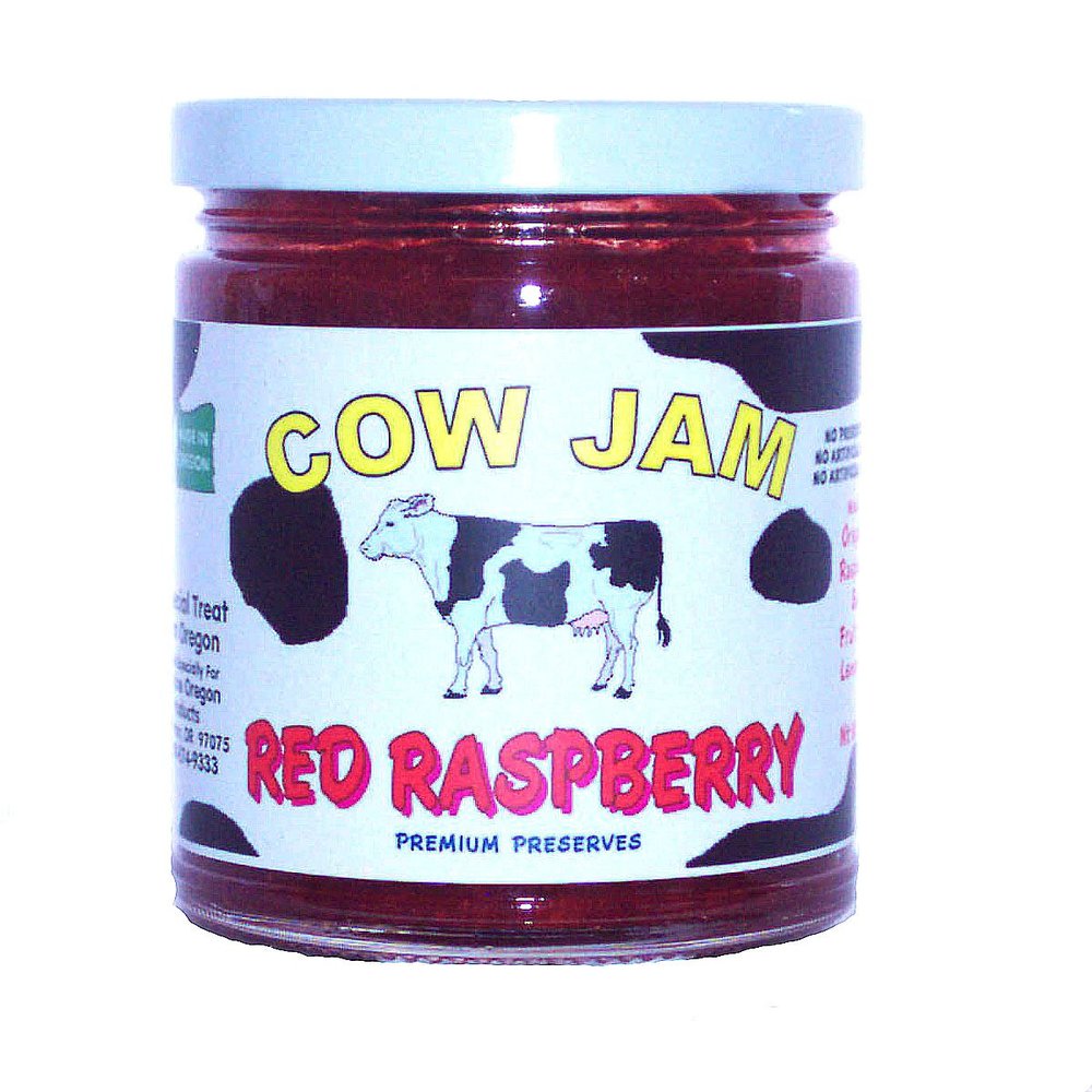 Cow Jam - Red Raspberry Premium Preserve - 12 oz