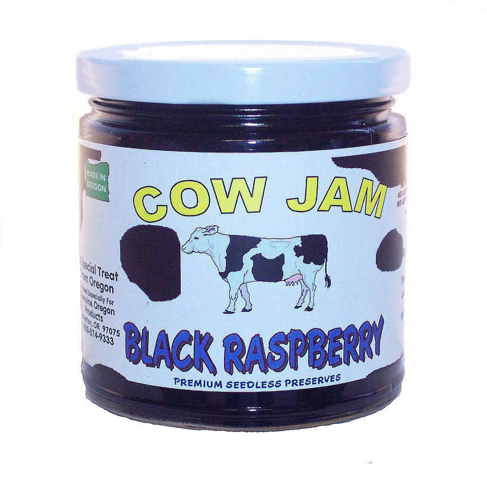 Cow Jam - Black Raspberry Premium Seedless Preserve - 12 oz