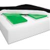 Everest & Jennings Dura-Gel SP III Wheelchair Cushion, 3" Thick, 18x18", 8930188 view 1