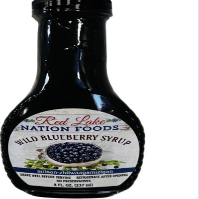 100% MINNESOTA NATURAL-BLUEBERRY Syrup 8oz (Native Handpicked Fruit) NO PRESERVATIVES
