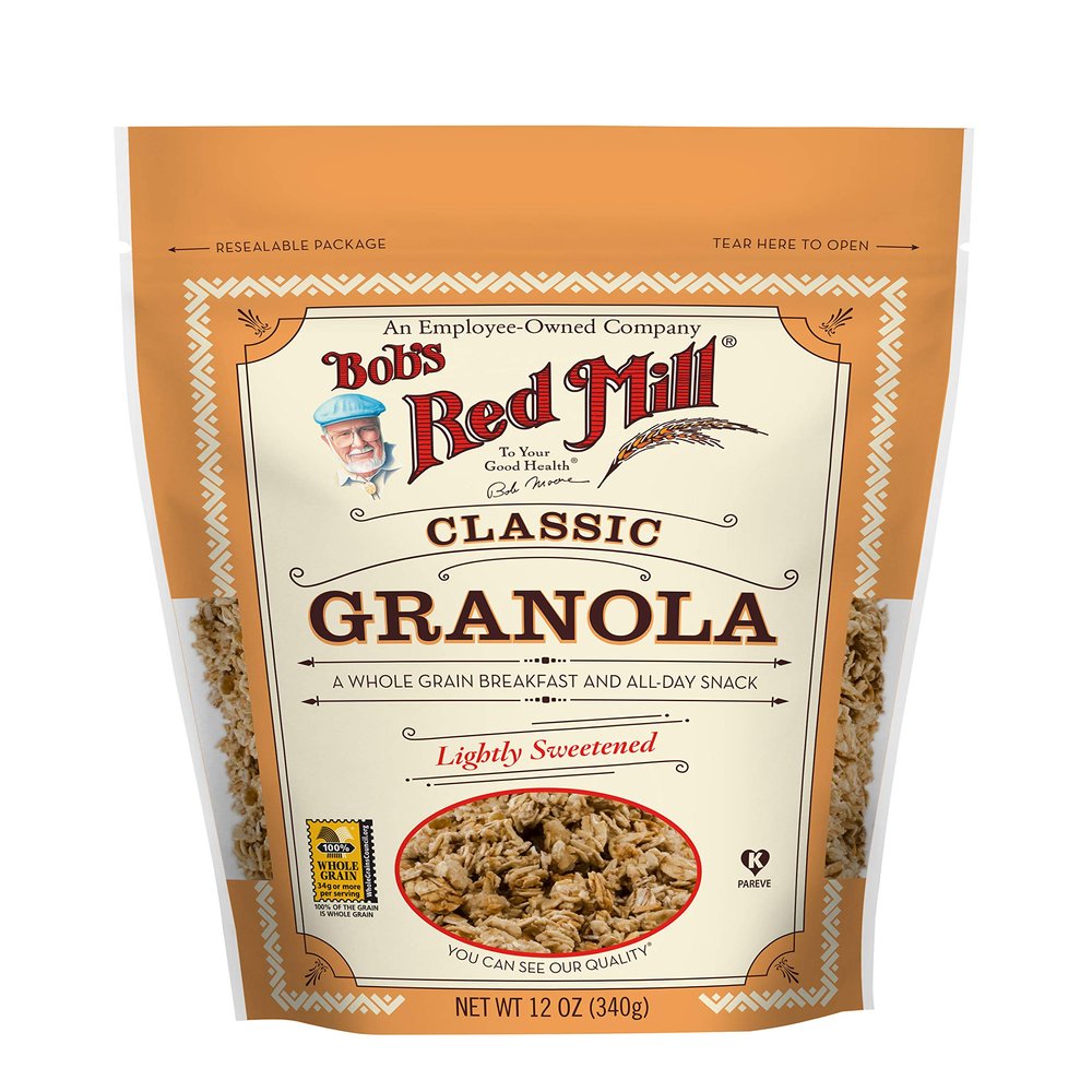 Bob's Red Mill Granola Natural NO-FAT ADDED, 12-ounces (Pack of4)