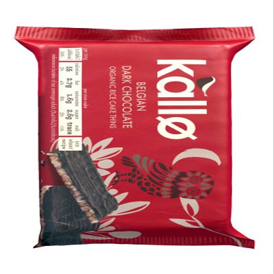 Kallo Dark Chocolate Rice Cake Thins 90g