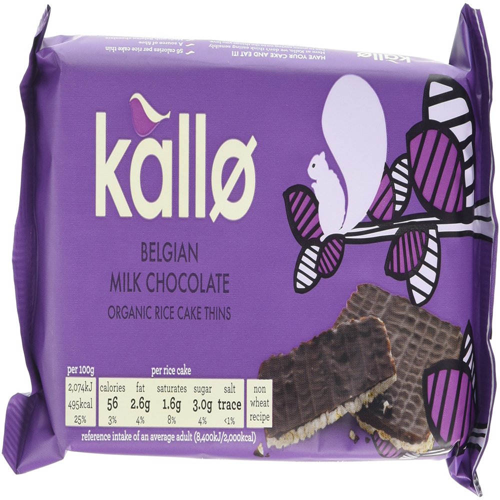 Kallo - Belgian Milk Chocolate Organic Rice Cake Minis - 90g