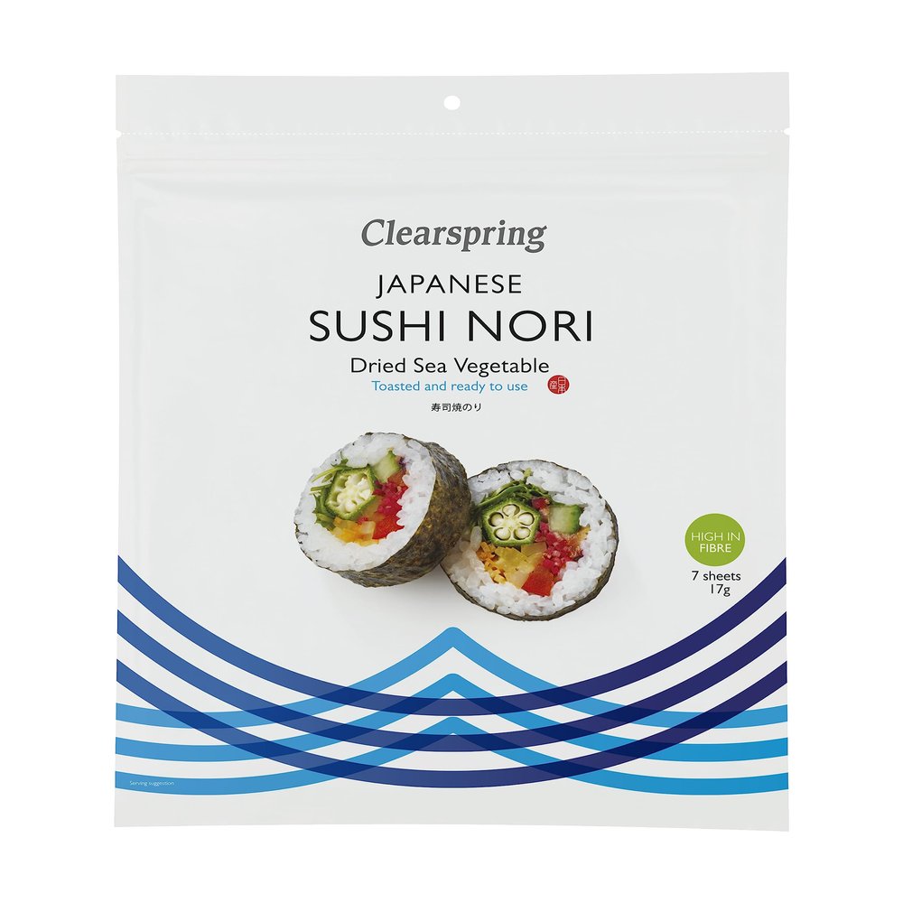 Clearspring - Sea Vegetables - Sushi Nori - 7 Sheets - 17g