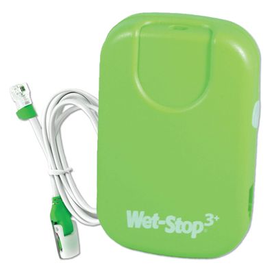 Wet-Stop 3 Green Bedwetting Enuresis Alarm with Loud Sound and Strong Vibration for Boys or Girls, Proven Solution for Bedwetters