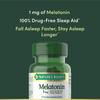 Nature's Bounty Melatonin, 100% Drug Free Sleep Aid, Promotes Relaxation and Sleep Health, 1mg, 180 Tablets view 3