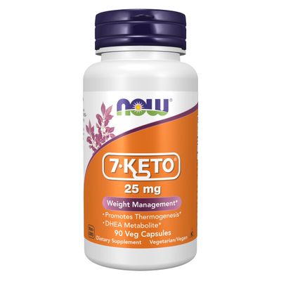 NOW Supplements, 7-Keto (DHEA Acetate-7-one) 25 mg, 90 Veg Caps