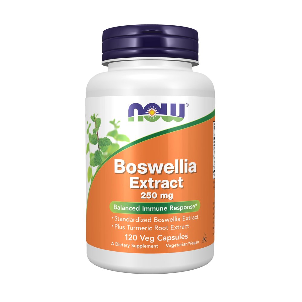 NOW Supplements, Boswellia Ext. 250 mg & Turmeric, 120 Veg Caps
