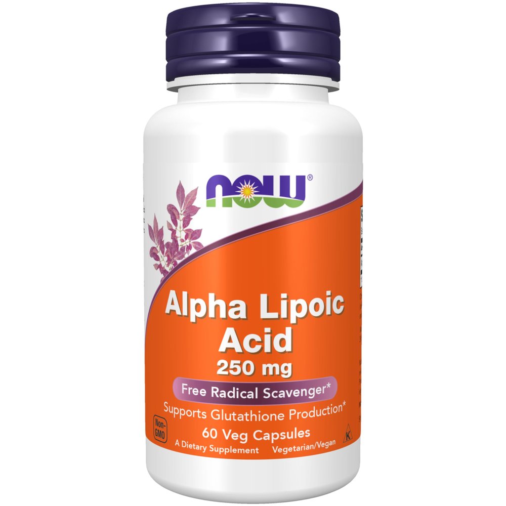 NOW Supplements, Alpha Lipoic Acid 250 mg, 60 Veg Caps