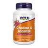 NOW Foods Supplements, Choline & Inositol 500 mg, Healthy Nerve Transmission*, Nervous System Health*, 100 Capsules view 1