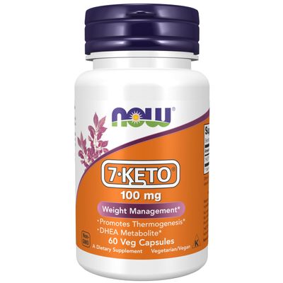NOW Supplements, 7-Keto (DHEA Acetate-7-one) 100 mg, 60 Veg Caps