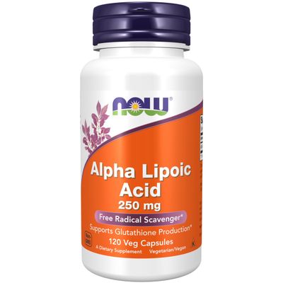 NOW Supplements, Alpha Lipoic Acid 250 mg, 120 Veg Caps