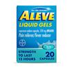 Aleve Pain Reliever & Fever Reducer Liquid Gels, Naproxen Sodium, Pain Relief, 20 Count view 1