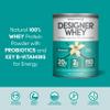 Designer Wellness, Designer Whey, Natural Whey Protein Powder with Probiotics, Fiber, and Key B-Vitamins for Energy, Gluten-Free, French Vanilla, 12oz view 3